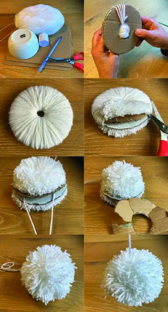 DIY teddy kerstbal